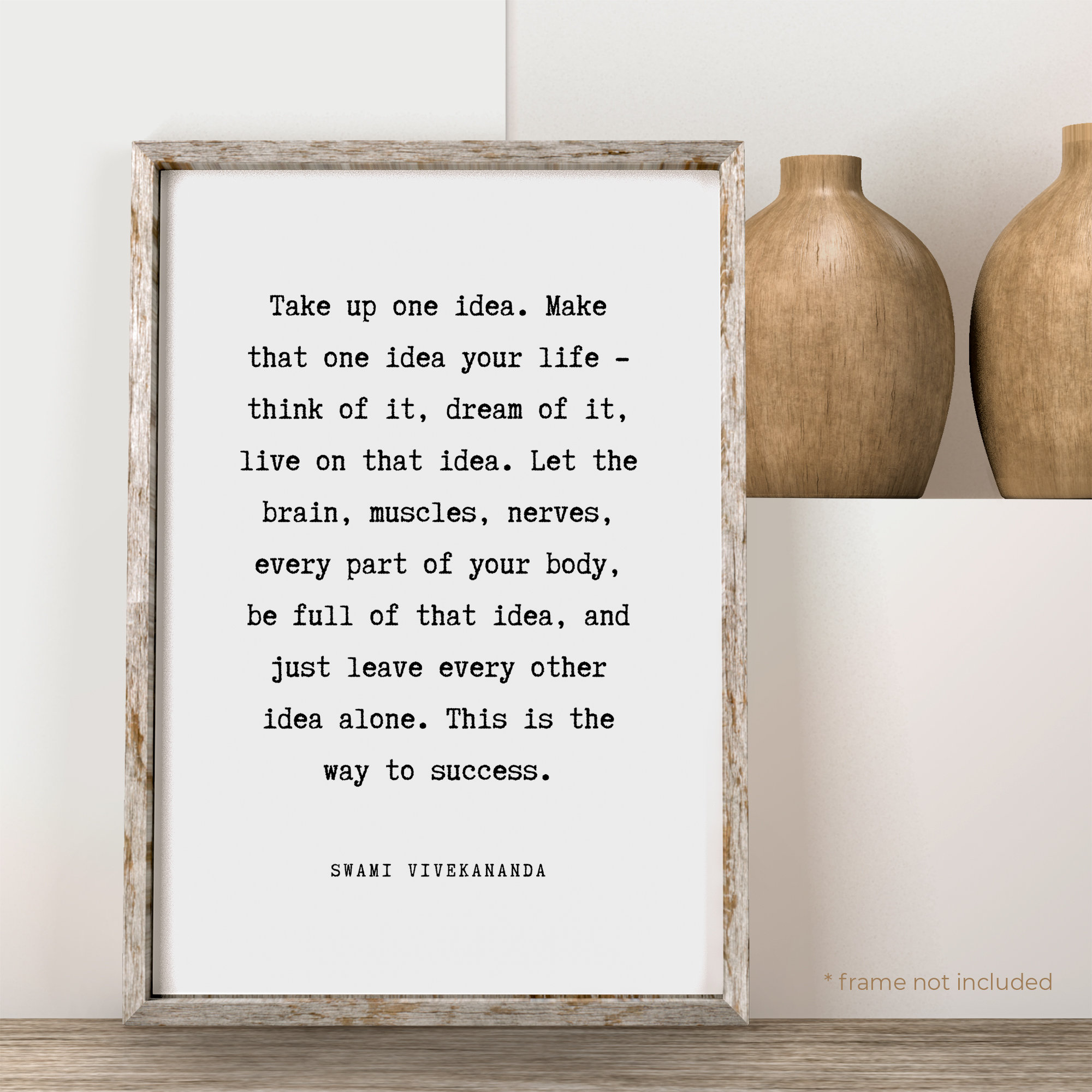 Swami Vivekananda Take up One Idea Quote Print Famous Quote - Etsy Singapore Swami Vivekananda Take up One Idea Quote Print Famous Quote - Etsy Singapore