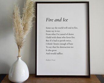 Robert Frost Poem Etsy