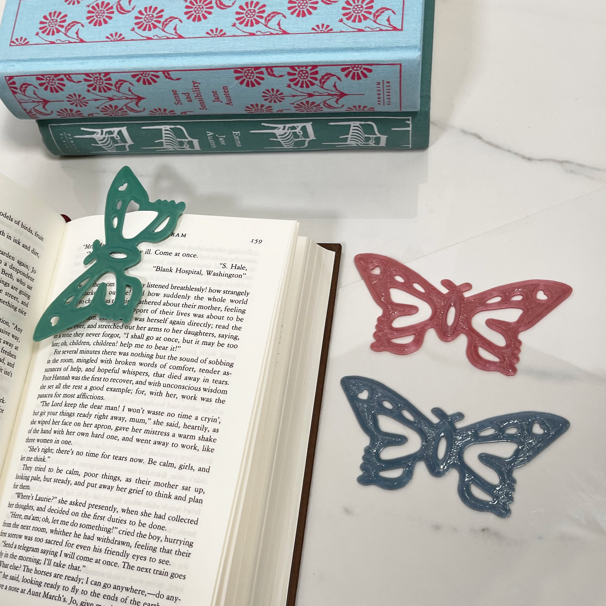 Perfect Gift for Readers. Bookmarks.Butterfly 3D Shape Bookmarks.Book holder 