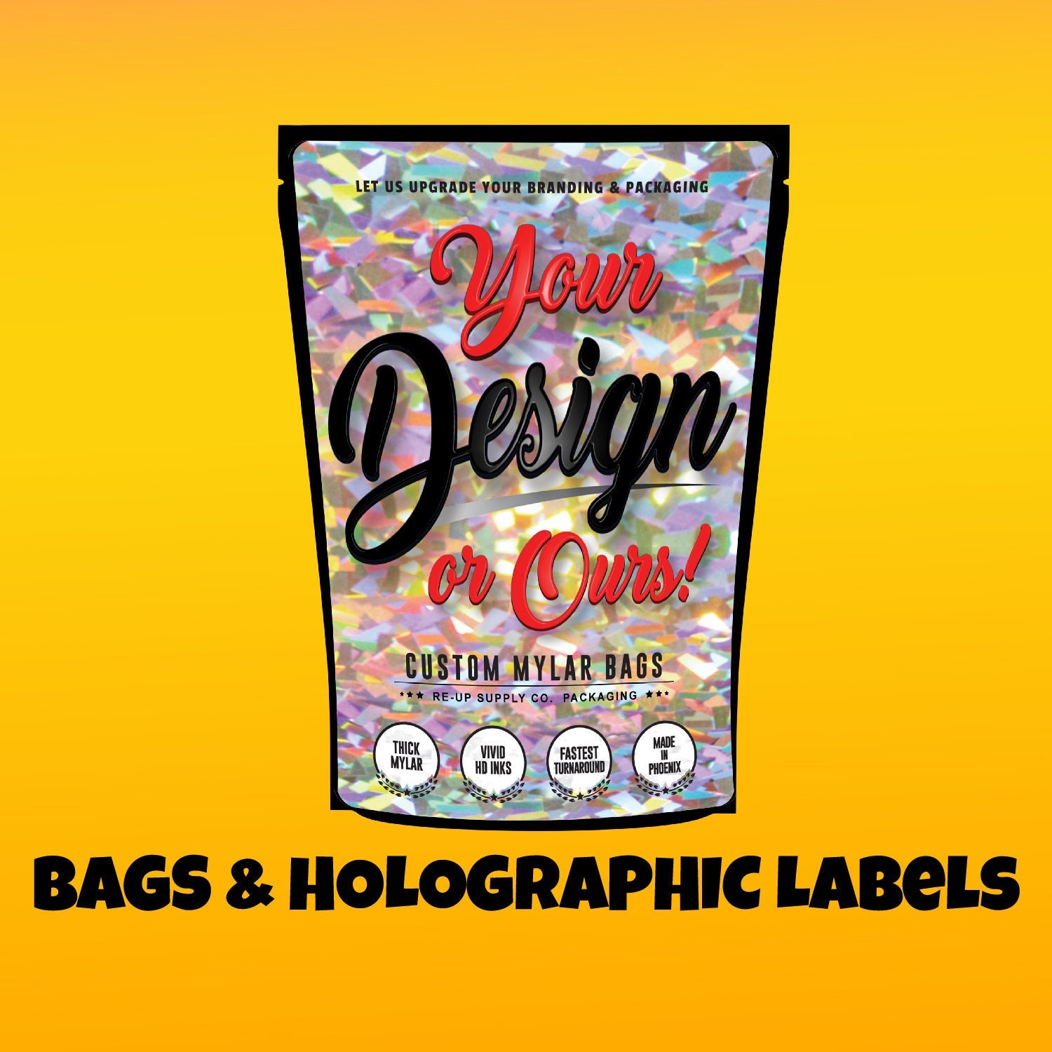 Custom mylar bag hotsell