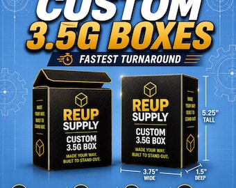 Custom 3.5g Cereal Box Packaging – 3.75" x 5.25" x 1.5" Retail Boxes, Fastest Turnaround!