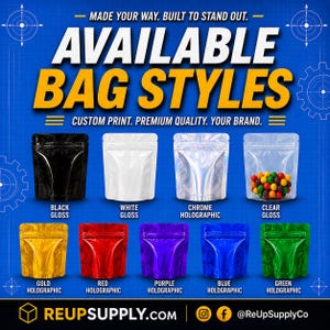 Custom Packaging – 3.5G Bag & Box Set | 4"×5" Mylar Bag + Small Cereal Box | Made in Phoenix, AZ | Re-Up Supply Co. | Fastest Turnaround image 4