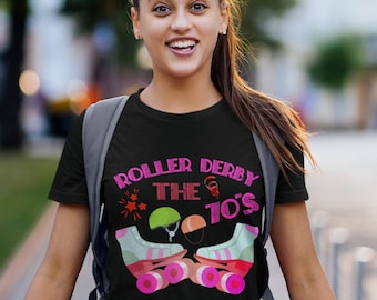 Roller Derby The 70's Tshirt Roller Skating Shirt Womens Roller Skate Shirt Skate Club Shirt Skating Club Shirt Clueless Shirt Roller Skate