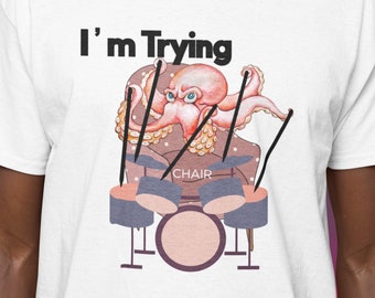 Octopus Playing Drums Shirt - Octopus Men's Shirt - Octopus T-shirt Gift - Drummer Gift Octopus Shirt Drum Player Shirt Drummer Shirt