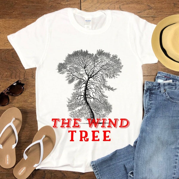 The Wind Tree Shirt, Tree Shirt, Gnarled Tree T-shirt, Gnarled Tree Tee Shirt, Men's Graphic Tee, Tree Of Life, Camping T Shirt, Cool Gift