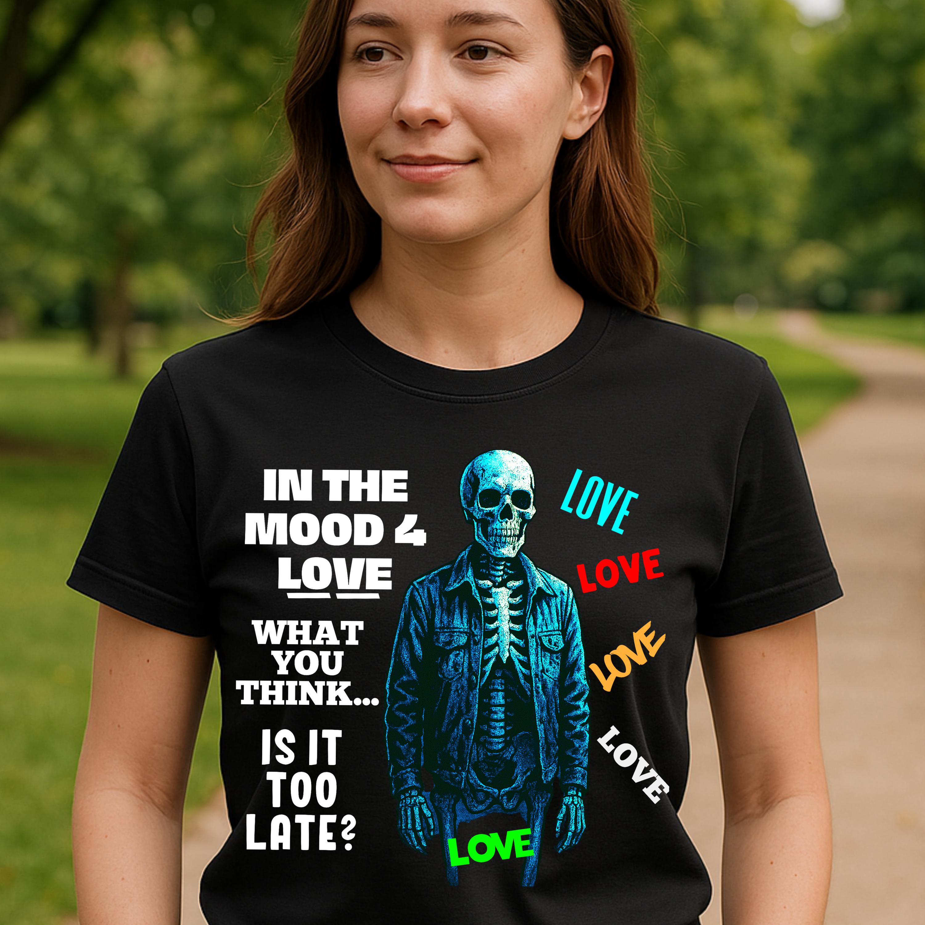 Funny Skeleton Skull Love Unisex T-shirt, Unique Gift for Mom Her
