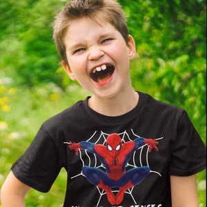 Spiderman Birthday Shirt, My Spider Senses Are Tingling Spiderman Shirt, Spiderman, Superhero Shirt Spiderman T shirt Boys Birthday Shirt