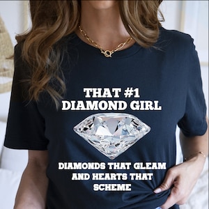 Diamond Shirt For Women Moms Daughter, That #1 Diamond Girl Shirt, Diamond T-shirt, Diamond Tshirt, Diamond T Shirt, Graphic Diamond Shirts