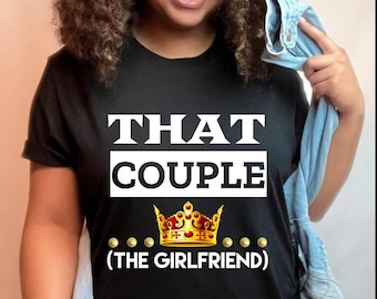 Par-T-shirt, Det där paret, flickvännen-T-shirt, Alla hjärtans dag-present till henne, Alla hjärtans dag-present till honom, Matchande par-T-shirt, Hans och henne-T-shirt