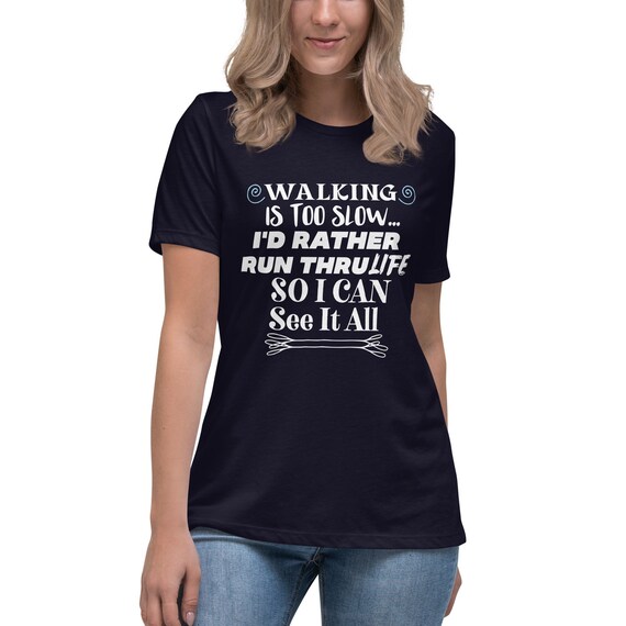 Walking t sale shirts women's