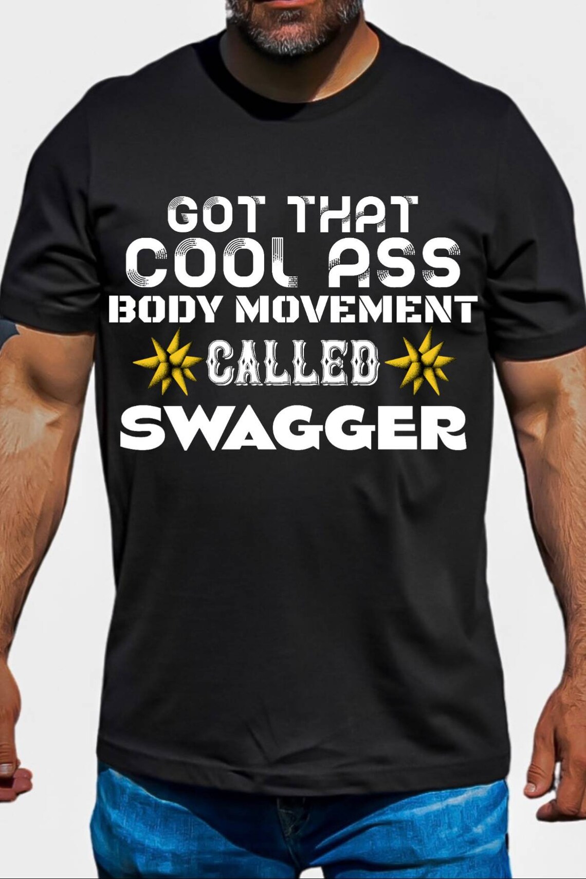 Men Funny T Shirt Cool Ass Swagger Shirt Funny Cool Shirt Etsy