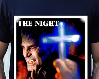 The Night Stalker Carl Kolchak Vampire TV Shirt, Dark Shadows Barnabas Collins T-shirt, Father's Day Gift, Graphic Tees Popular TV Shows 70s