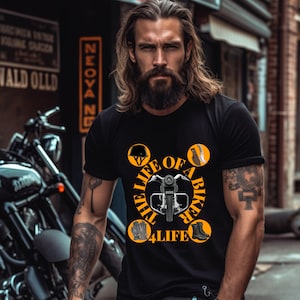 The Life Of A Biker T-shirt, Biker Tshirt, Biker Shirt, Gift Idea For Biker, Funny Motorcycle Shirt Collection, Motorcycle Clothing Biker