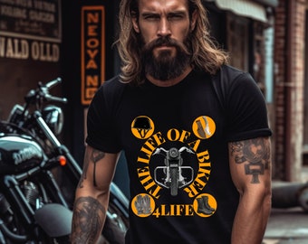 The Life Of A Biker T-shirt, Biker Tshirt, Biker Shirt, Gift Idea For Biker, Funny Motorcycle Shirt Collection, Motorcycle Clothing Biker