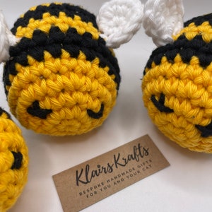 Crochet Cat Toy Bumblebee, Bee Catnip Cat Toys, Handmade Cat Gifts