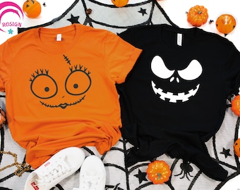 Happy Halloween Shirt, Halloween Matching Tee, Halloween Couple Costume Shirt, Womens Halloween Shirt Gift