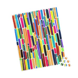Puzzle - Original Abstract Art, Bright Colors, Jigsaw Puzzle, Mind Game, Custom Puzzle, Family Activity, Artistic Puzzle