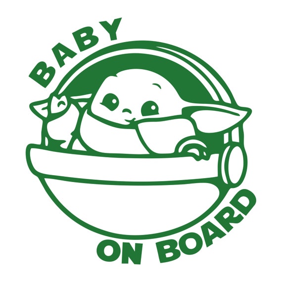 Baby Yoda on Board | Etsy