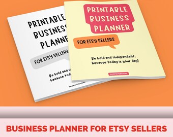 Printable Business Planner for Etsy Sellers - New Etsy sellers - Business Planner - branding workbook Mission Statement - Campaign trackers