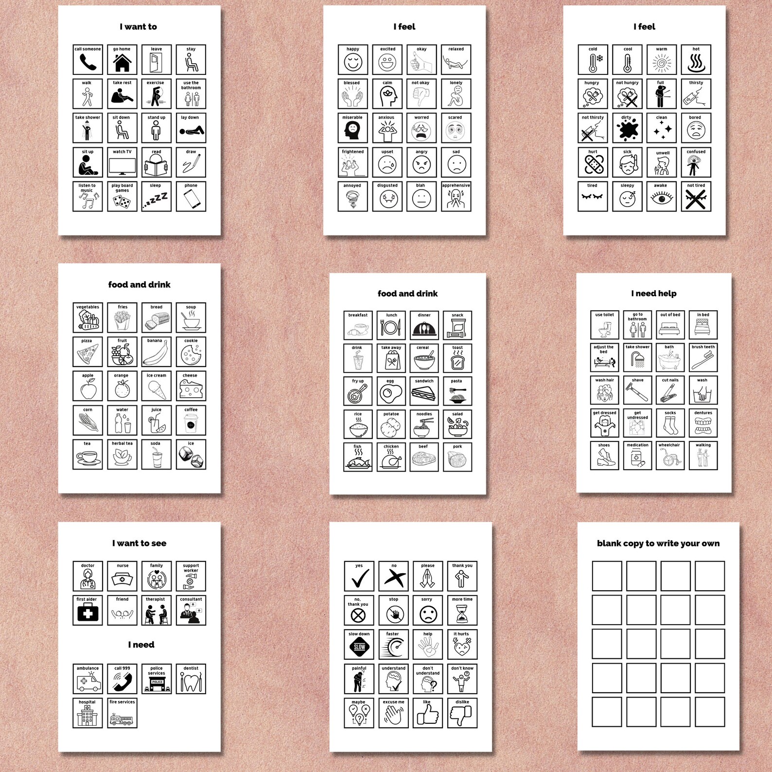 Printable Boardmaker Toolspicture Exchangepecscommunication | Etsy