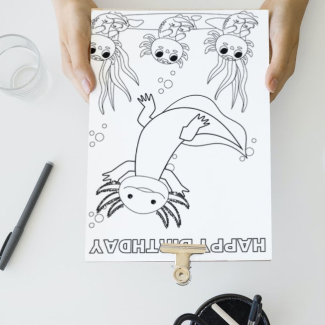 Printable Birthday Card for Children to Color In, Fun Printable ...