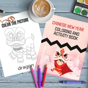 Printable Chinese new year workbook for children, Hong Kong Printable worksheets, Chinese coloring sheets - Seasonal printables for kids