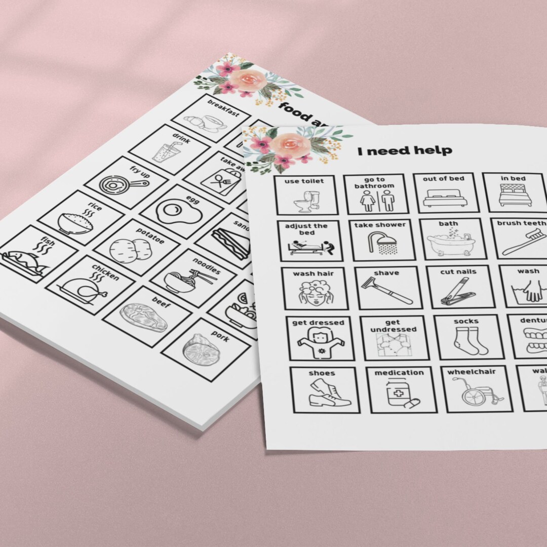 Communication / VISUAL Board PRINTABLE Autism PRINTABLES, Selective ...
