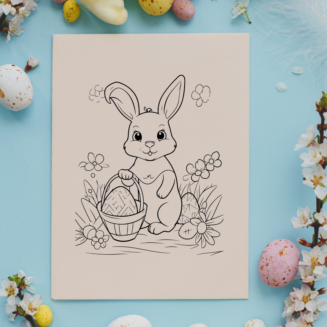 Printable Easter Coloring Book 50 Coloring Pages, Activity Book,spring ...