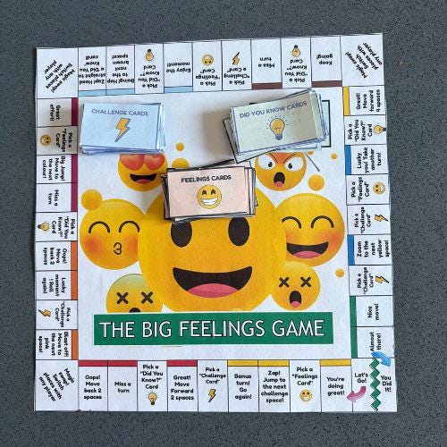 Printable Feelings and Emptions Game for Kids / Teens SEL Feelings ...