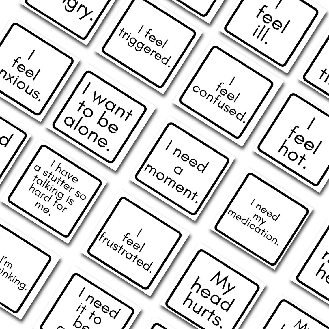 communication cards template
