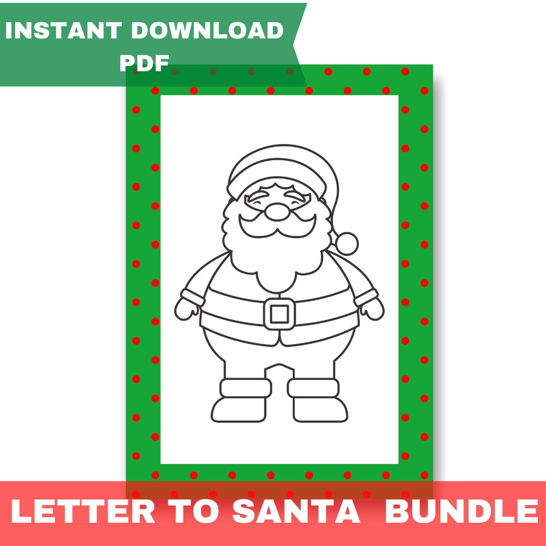 Letter to Santa Printable Letter to Santa Christmas - Etsy