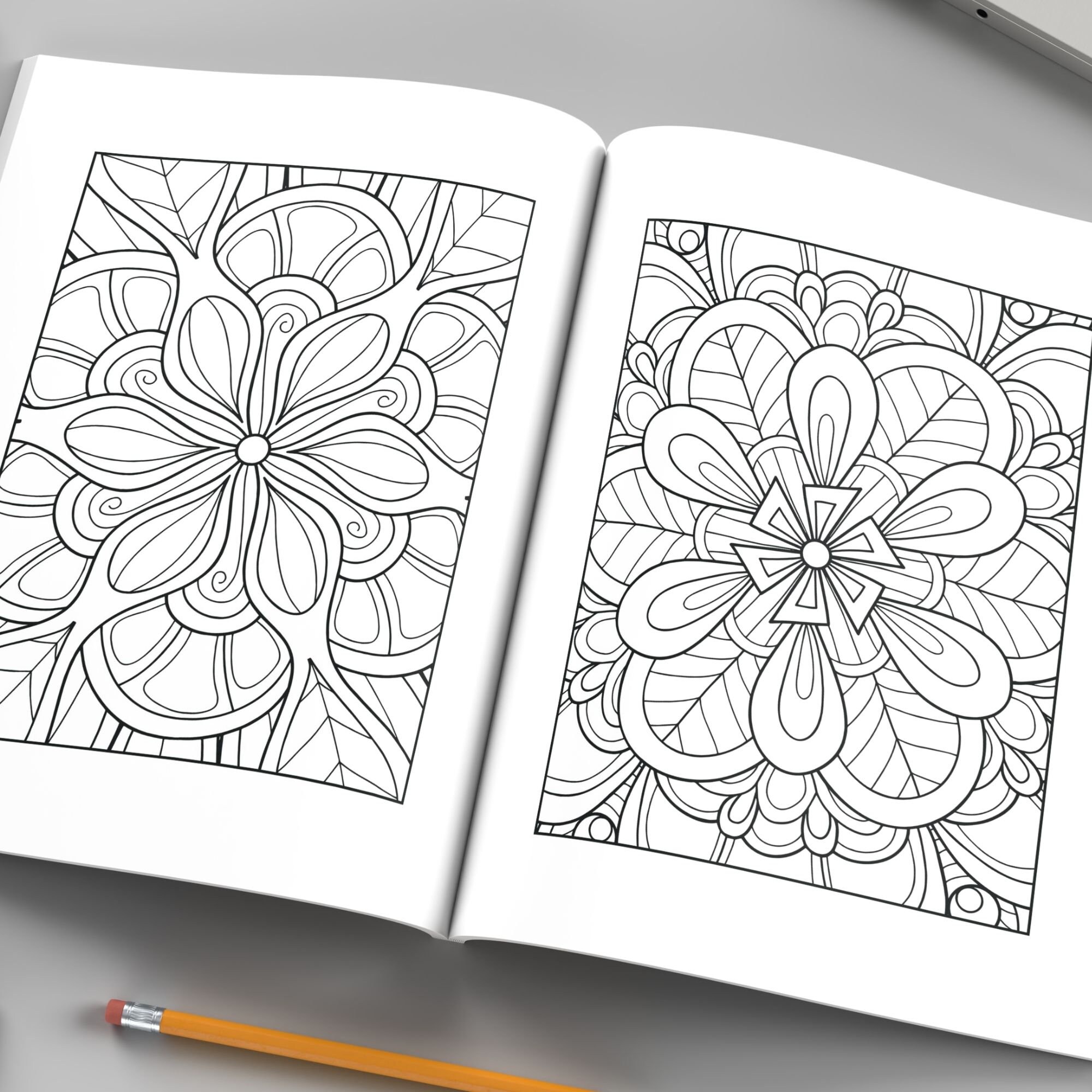 Printable Mandala Coloring Book - Mindfulness Coloring Pages ...