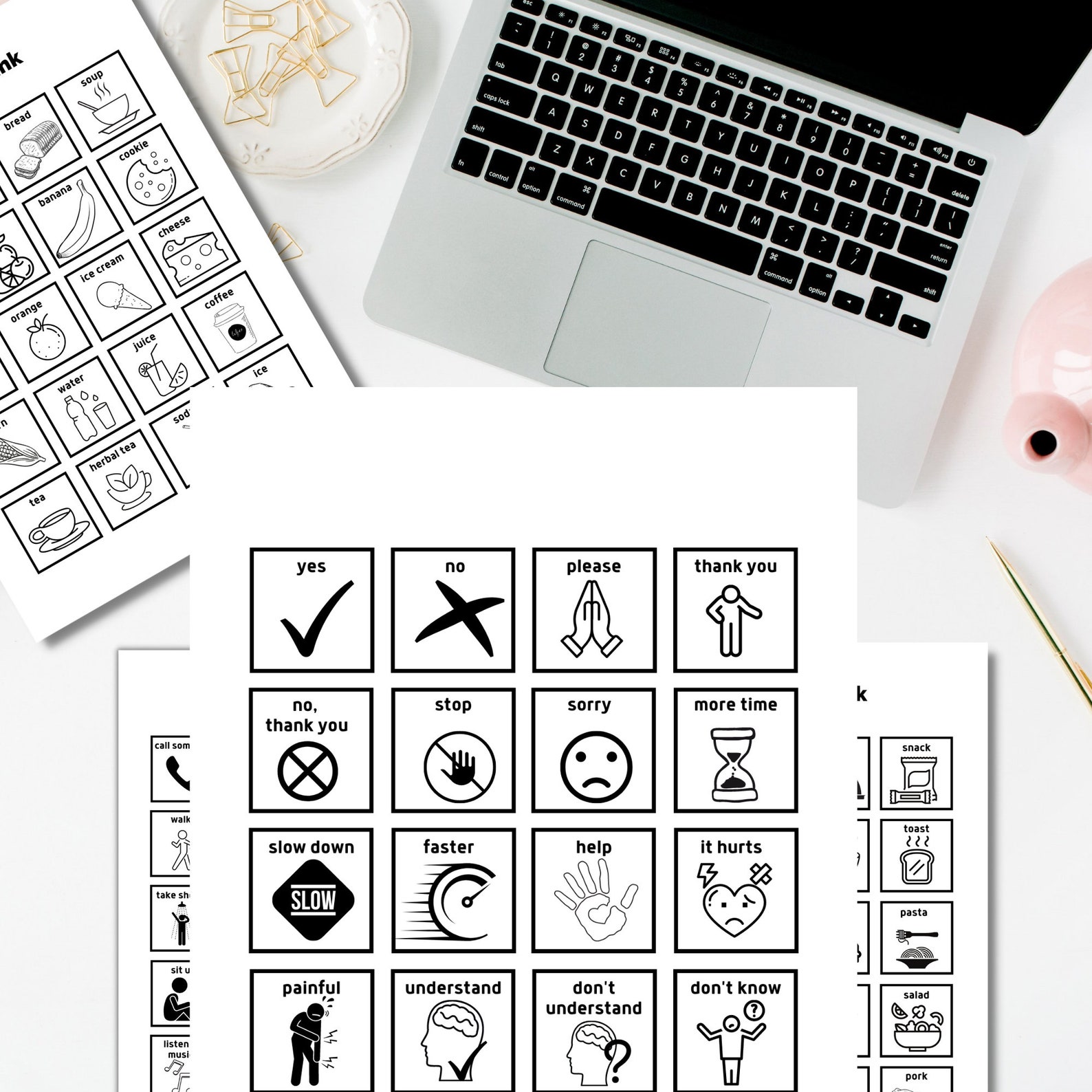 Printable Communication / VISUAL Board for Non-verbal, Autism ...