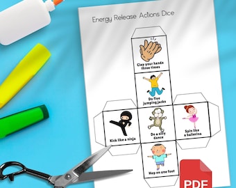 Energiewürfel, Grossmotorik Würfel, Würfel mit Würfeln, Kombinations- und Kombinationsspiele, Kombinations- und Kombinationsspiele, Übungswürfel für Kinder