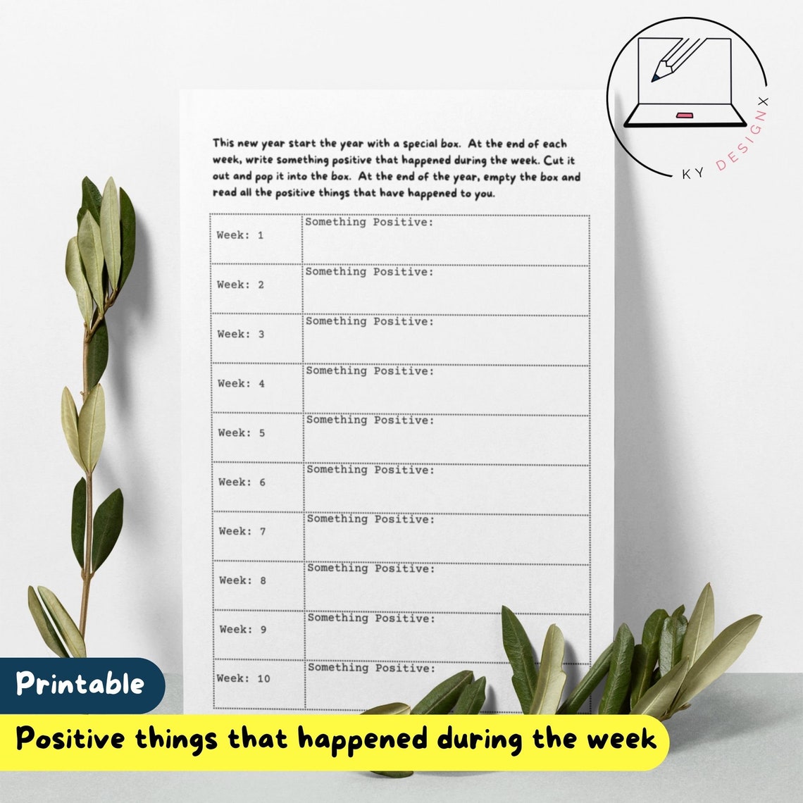 Printable Yearly Reflections Worksheets, Printable End of Year ...