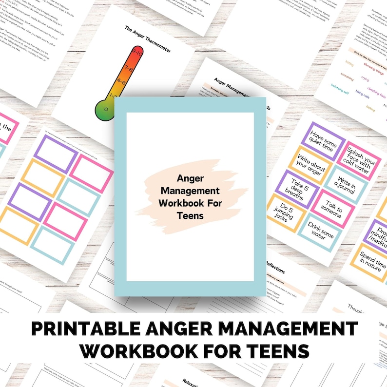 Printable Anger Management for Teens , Anger Worksheets, Temper ...