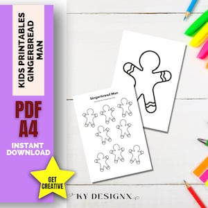 gingerbread man printable worksheet, gingerbread man coloring pages, gingerbread printables