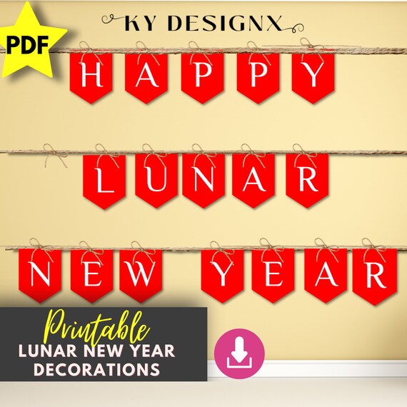 Printables - Happy Chinese New Year Banner