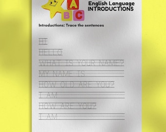 esl teaching resources - Introductions worksheets for children - teaching english as a second language - preschool English - greetings