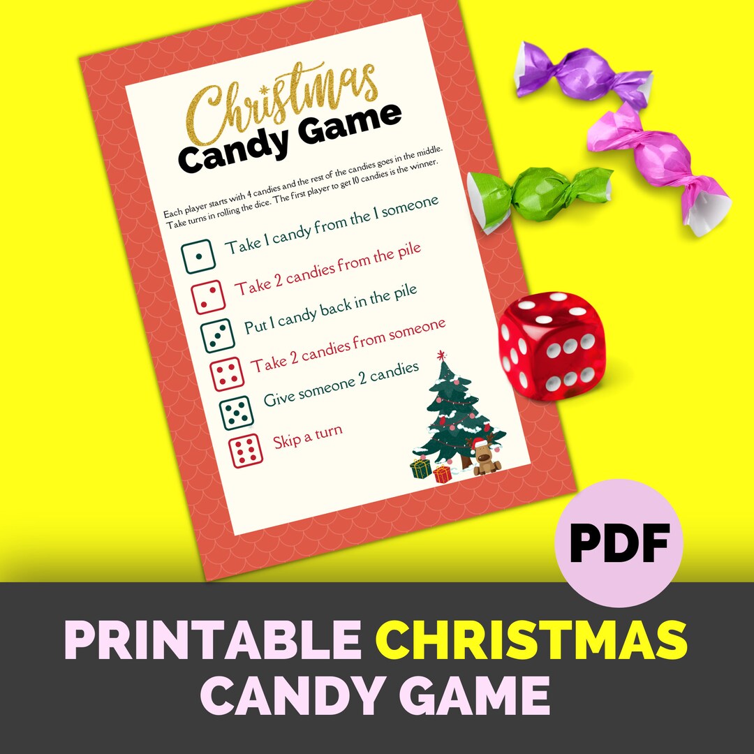 PRINTABLE Christmas Game, Printable Festive Games, Office Secret Santa, Christmas School Games