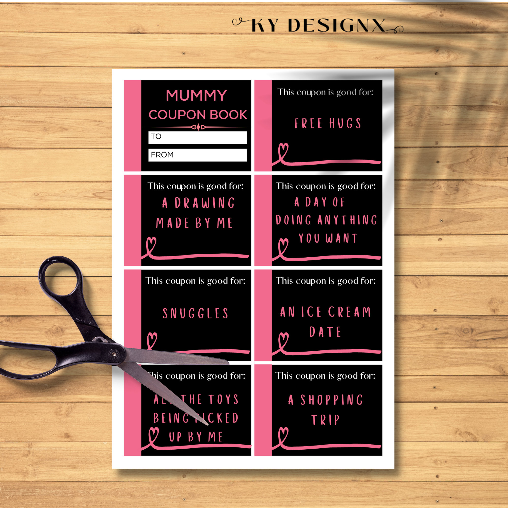 Printable MOTHERS DAY Coupons Editable Coupon Book, Mummy Vouchers ...
