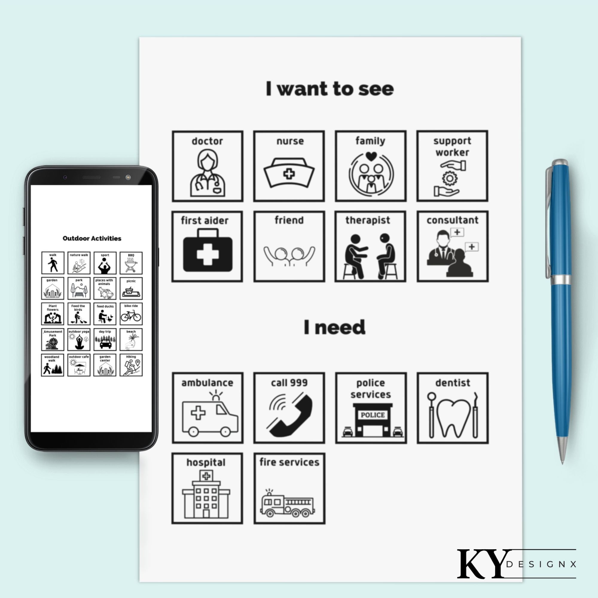 Printable Picture Communication Boards for Adults With Speech ...