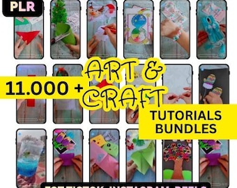 11,000+ DIY Craft Tutorial Videos | PLR + MRR | Ready-Made Kids Craft Content -master resell rights