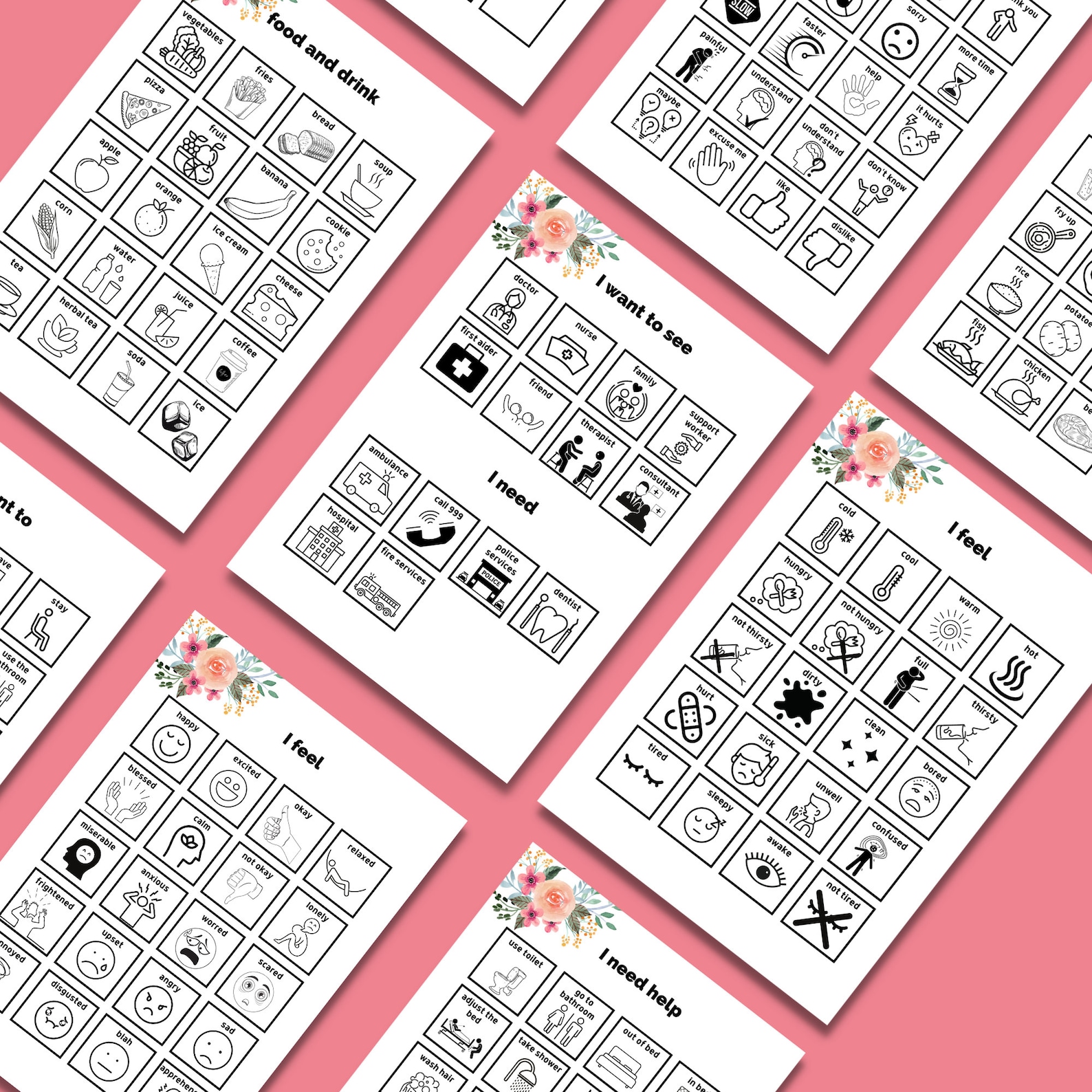 Communication / VISUAL Board PRINTABLE Autism PRINTABLES - Etsy