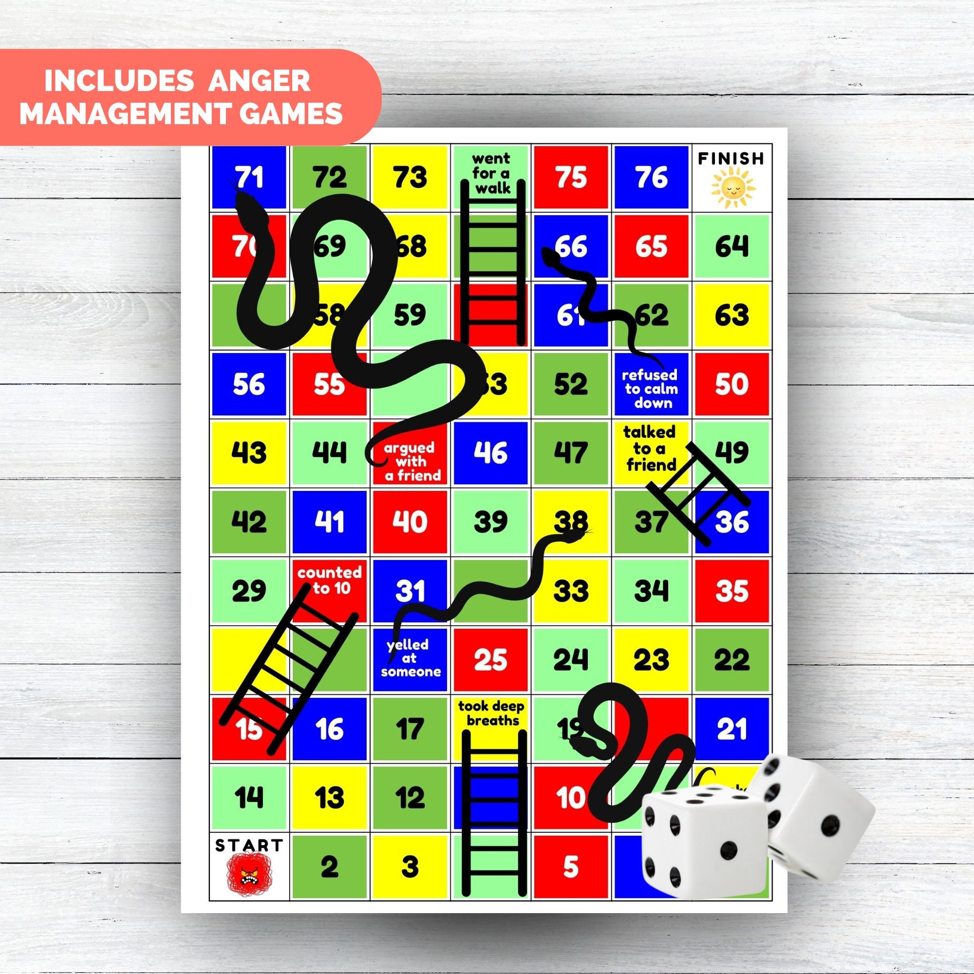 Printable Anger Workbook for Kids, Children, Emotional Regulation ...
