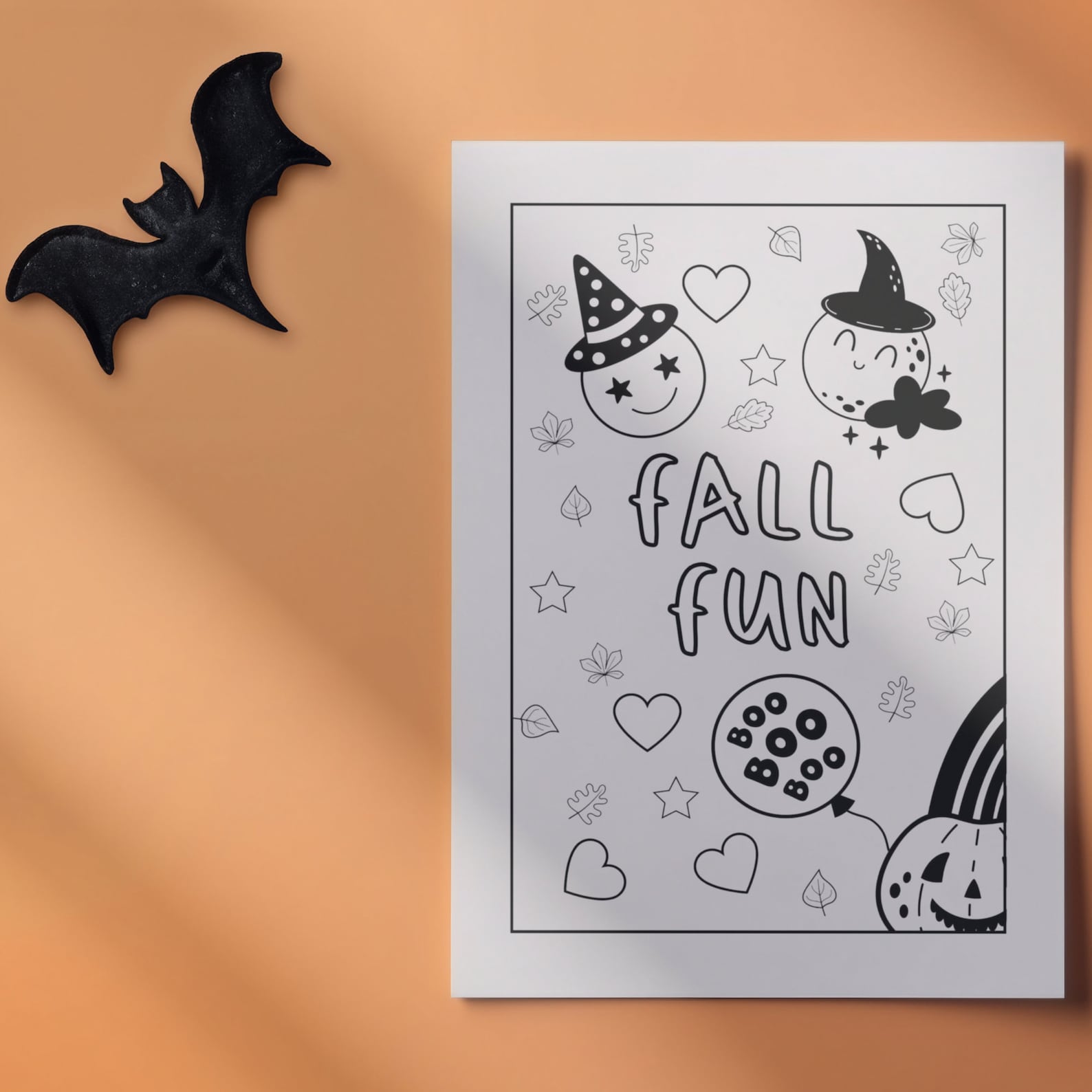 Printable DIY Autumn / Halloween Coloring Book Relaxing Fall Etsy