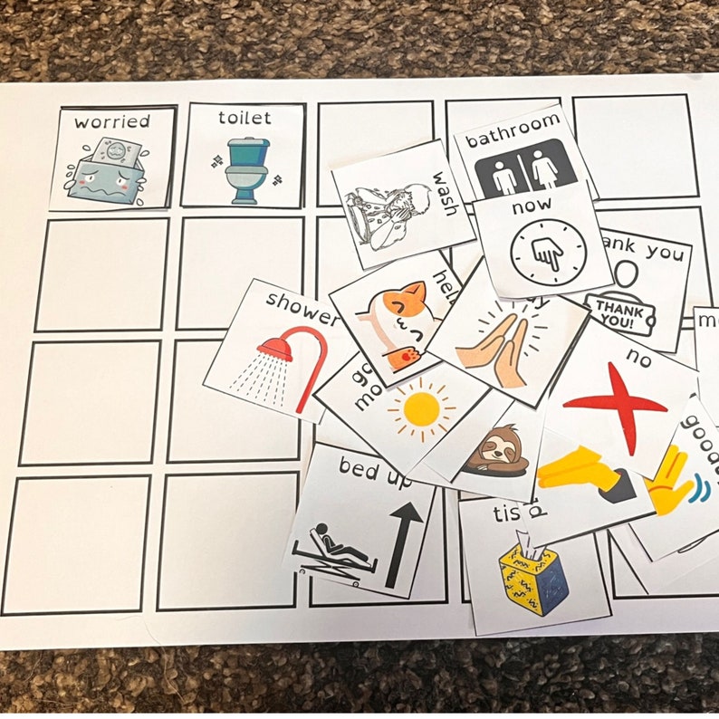 18 Printable Communication Boards / 177 Communication Cards With Pictures Selective Mutism