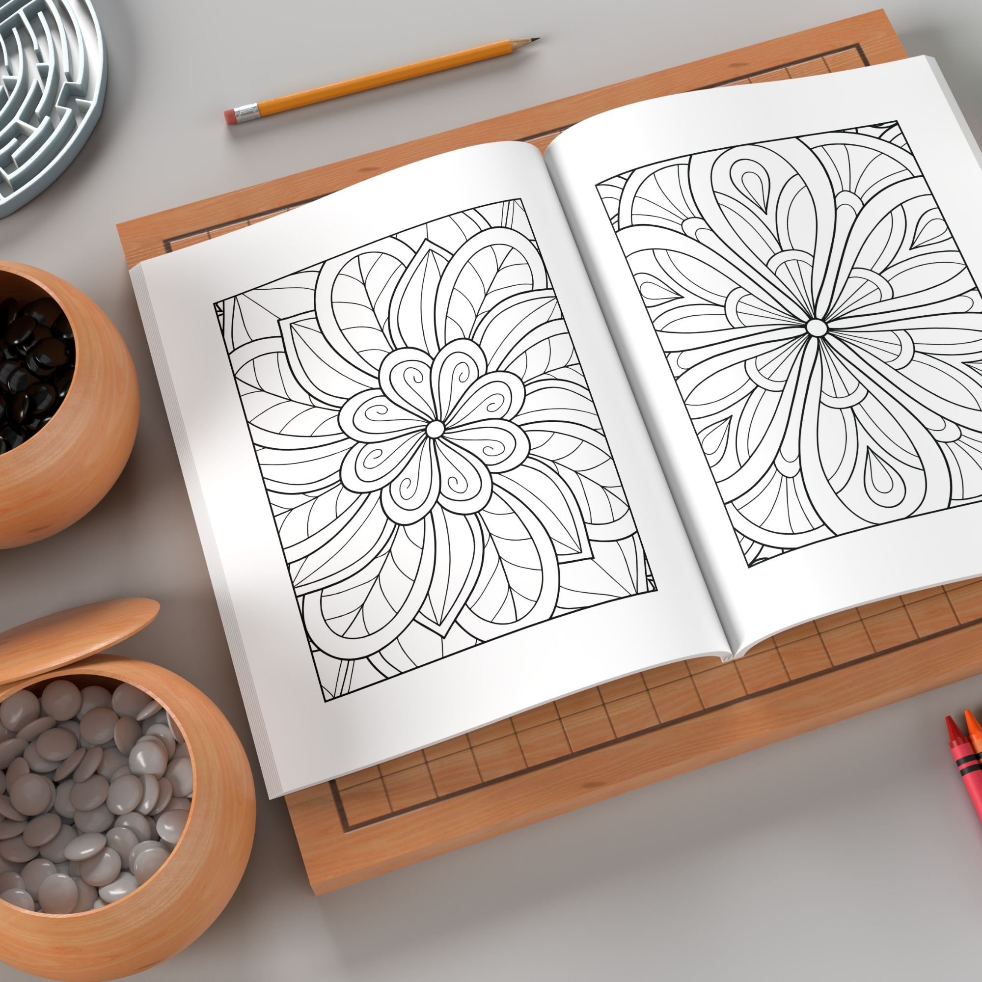 Printable Mandala Coloring Book - Mindfulness Coloring Pages ...