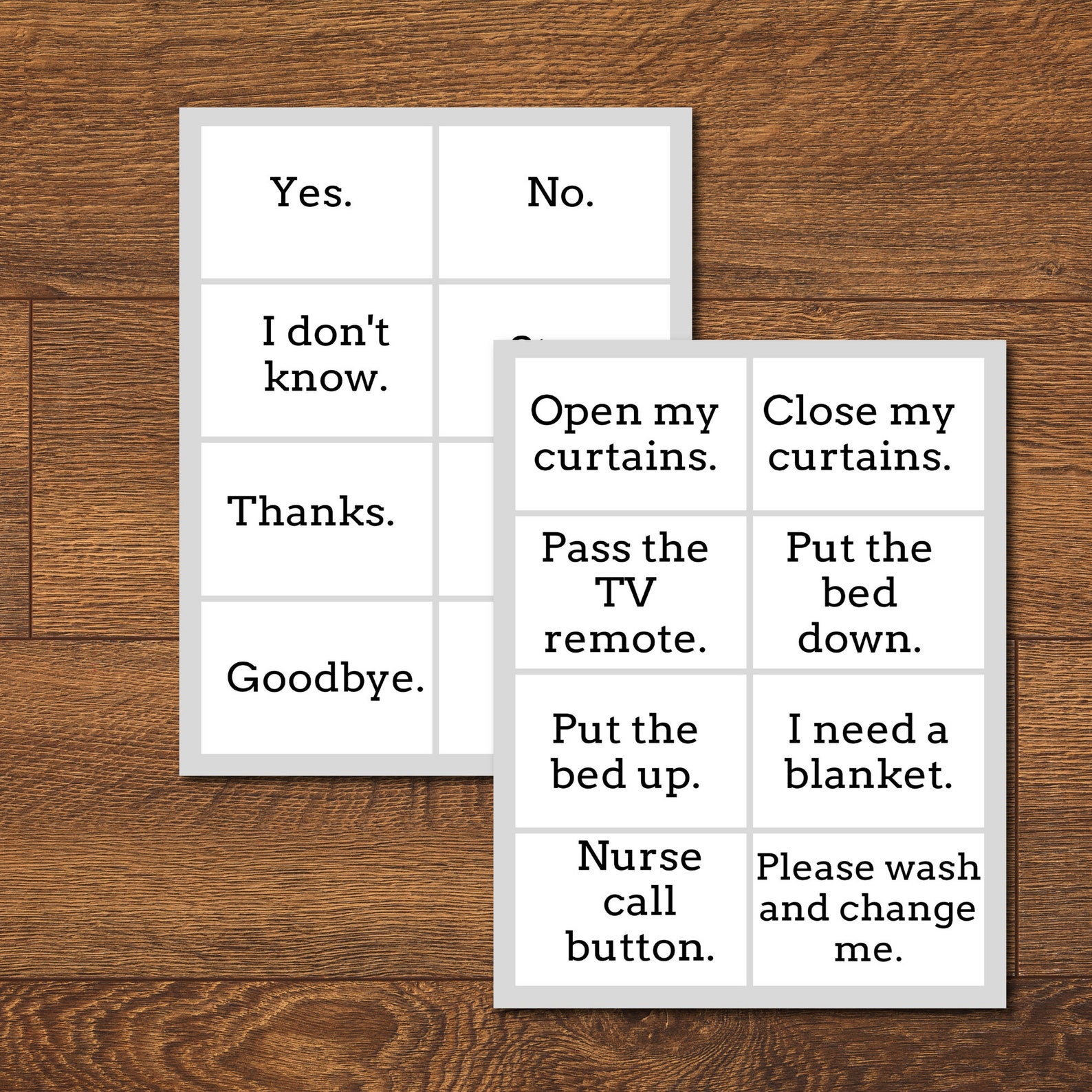 Selective Mutism, Printable Communication Cards, Non-verbal, Autism ...