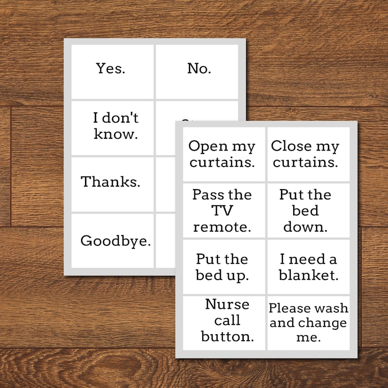 Printable Communication Cards Non verbal - Il 794xN.3085629515 Gg60 